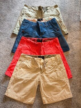 Sanctuary Women’s Cargo Shorts - Khaki, Coral, Denim, Army Green